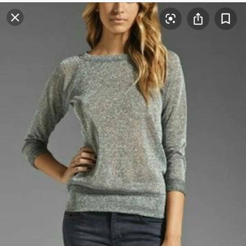 Bailey 44 ‘Cold Sweat’ Silver Sparkle Sweater M
